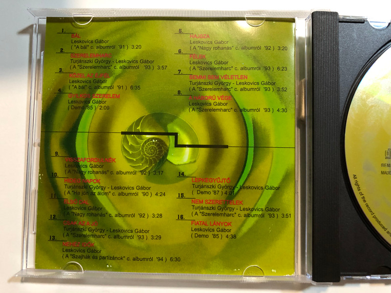 Best Of Pál Utcai Fiúk / A legjobb PUF dalok egy albumom / + 3 Soha Meg Nema Jelent demo Felvetel / EMI Quint Audio CD 1997 / 8238892