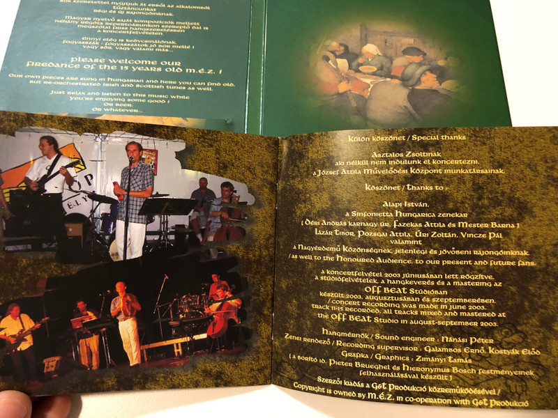 M.É.Z. – Tűztánc / G&T Produkció Audio CD 2003 / GT 03/2