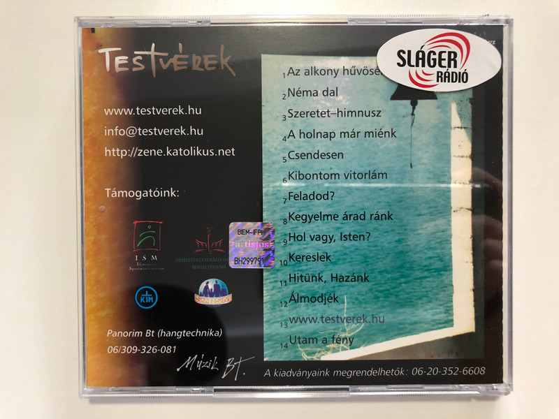 Testverek - Szeretet-himnusz / Audio CD 2001 / GAR 05