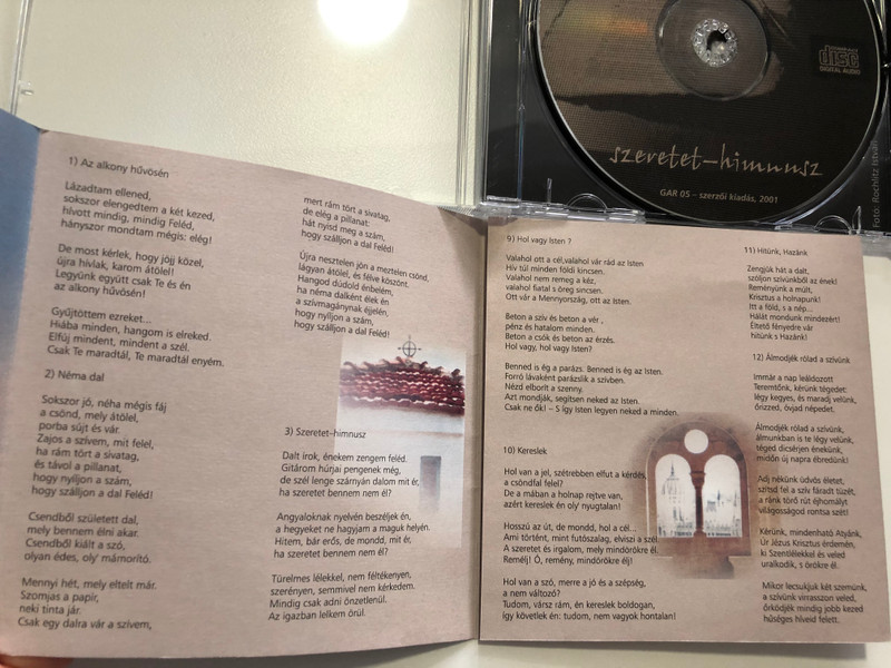 Testverek - Szeretet-himnusz / Audio CD 2001 / GAR 05