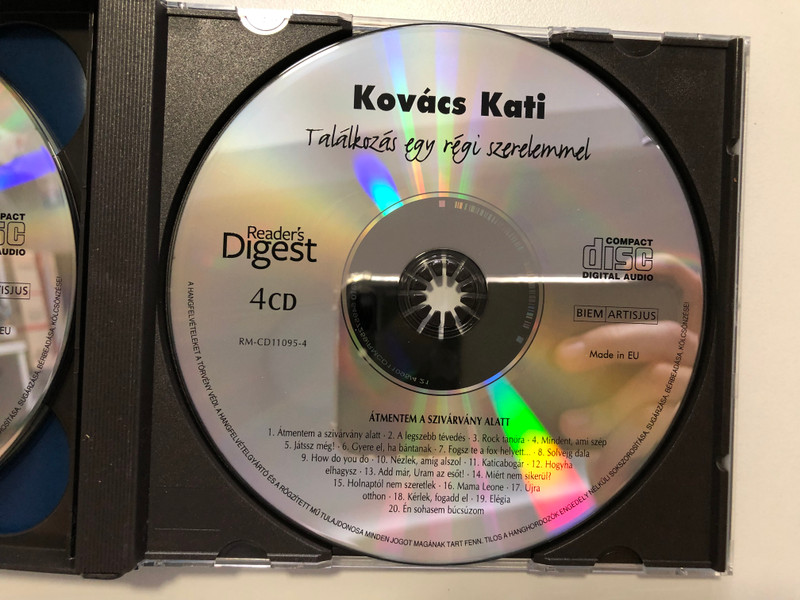 Kovács Kati – Találkozás Egy Régi Szerelemmel / Reader's Digest 4x Audio CD 2011 / RM-CD11095-1-4