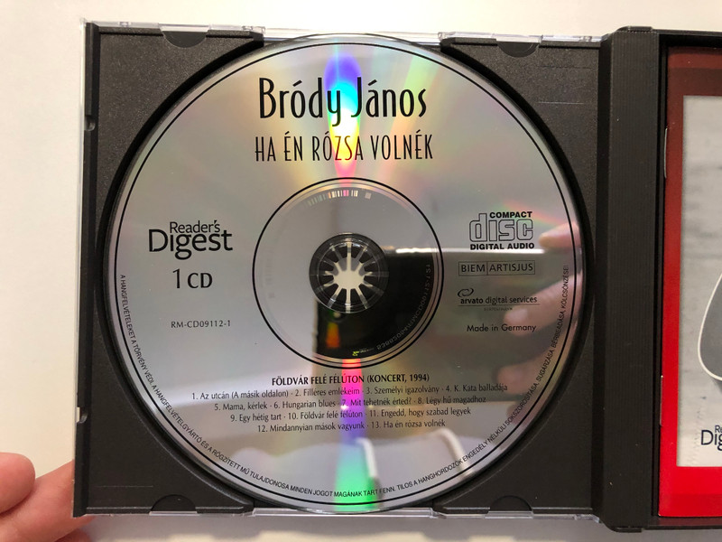 Bródy János – Ha Én Rózsa Volnék / Reader's Digest 4x Audio CD 2009 / RM-CD09112-1-4
