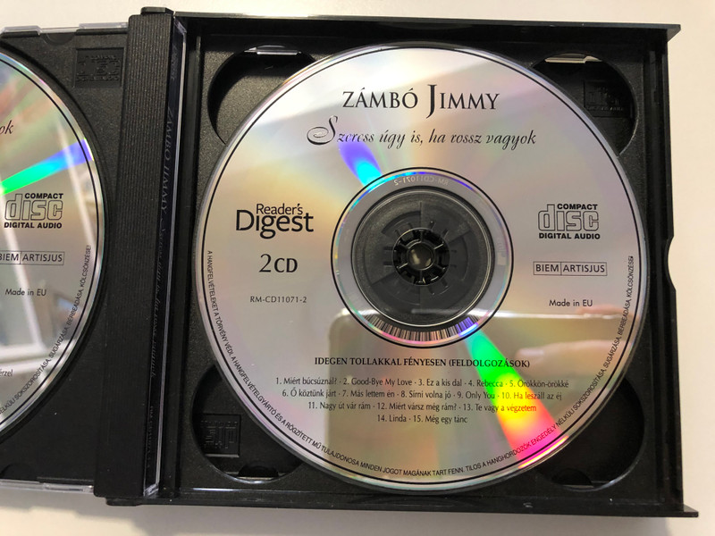 Zámbó Jimmy – Szeress Úgy Is, Ha Rossz Vagyok / Reader's Digest Hungary 4x Audio CD 2011 / RM-CD11071-1-4