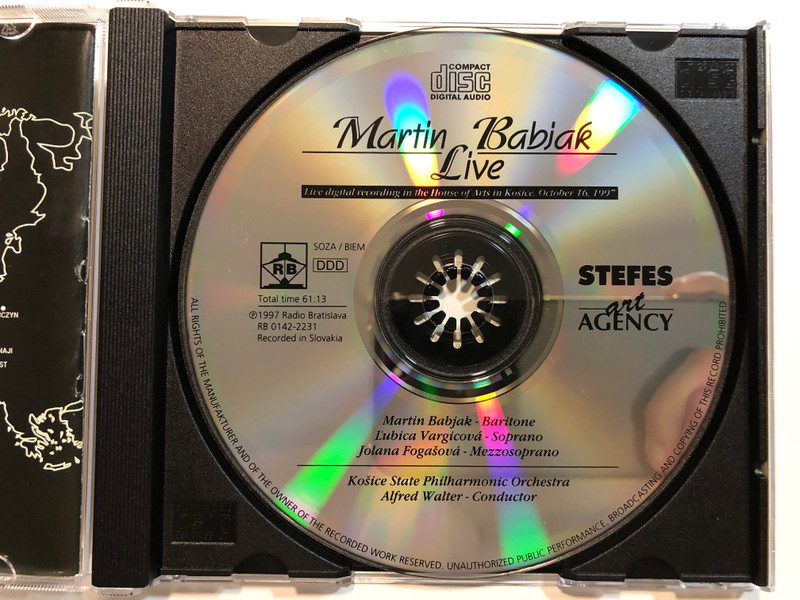 Martin Babjak – Live / Rádio Bratislava Audio CD 1997 / RB 0142-2231