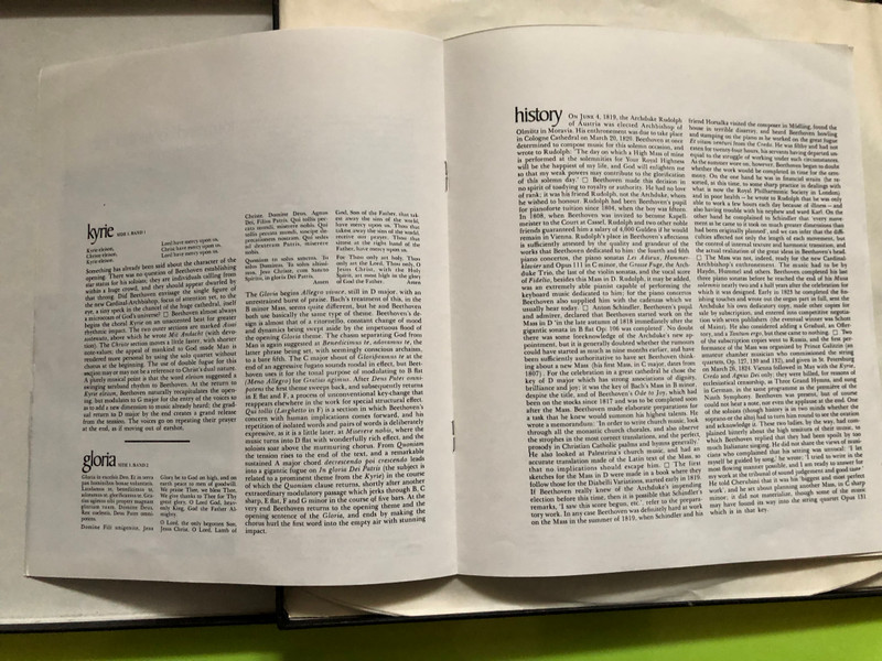 Beethoven: Missa Solemnis / Otto Klemperer, Elisabeth Søderstrøm,Marga Höffgen,Waldemar Kmentt, Martti Talvela / New Philharmonia Chorus, New Philharmonia Orchestra / His Master's Voice 2x LP 1966 Stereo / SAN 165-6