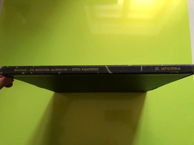Brahms: Un Requiem Allemand / Elisabeth Schwarzkopf, Dietrich Fischer-Dieskau / The Philharmonia Orchestra And Chorus, Otto Klemperer / Overture tragique / La Voix De Son Maître 2x LP 1974 Stereo / 2C 167-01295/6