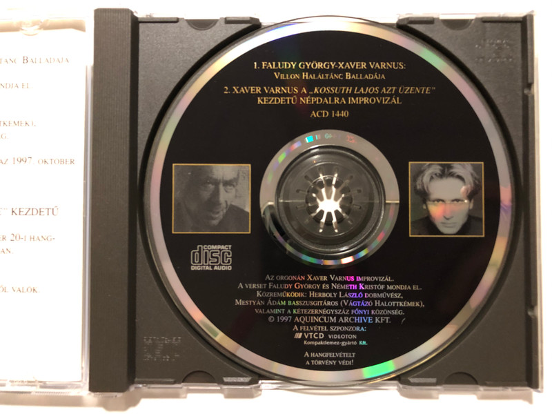 Villon Haláltánc Balladája / Aquincum Archive Audio CD 1997 / ACD 1440