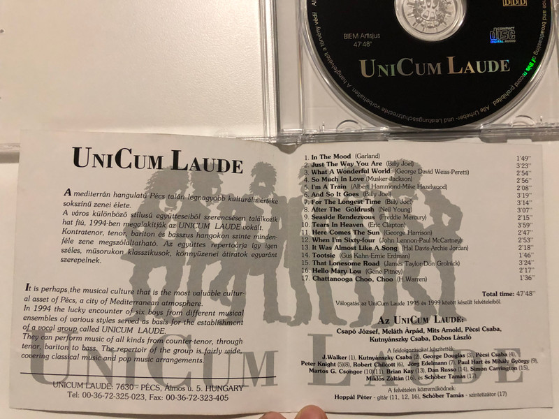 UniCum Laude / UniCum Laude Audio CD 1999 Stereo / ULCD 101