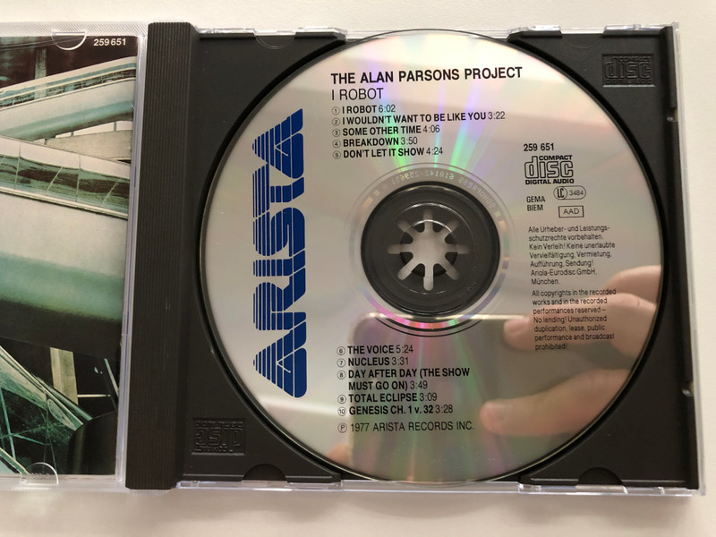 The Alan Parsons Project – I Robot / Arista Audio CD / 259 651