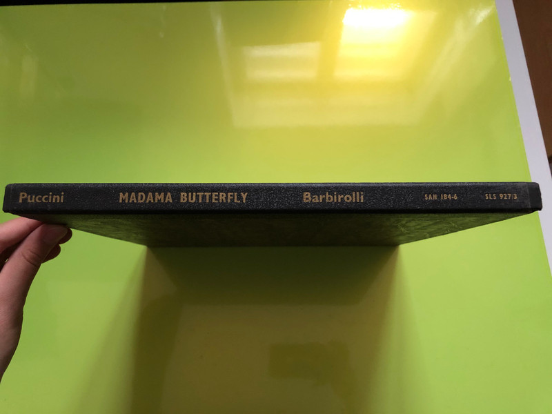 Sir John Barbirolli, Conducts Madama Butterfly / Carlo Bergonzi, Renata Scotto / Anna di Stasio, Rolando Panerai, Paolo Montarsolo, Rome Opera House Orchestra & Chorus / His Master's Voice 3x LP Stereo / SAN 184-6