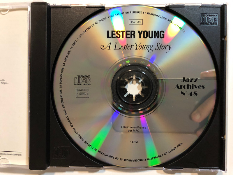 Lester Young – A Lester Young Story / Featuring Count Basie Orchestra, Teddy Wilson, Billie Holiday, 1936/1940 / Jazz Archives Audio CD 1991 / N° 48