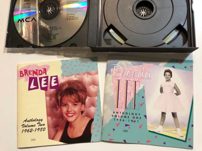 Brenda Lee – Anthology 1956-1980 / The Definitive Brenda Lee Collection 40 Songs on Two Compact Discs. Contains all of her Top 20 Pop Hits. / Contains 1 Hour 45 Minutes of music / MCA Records 2x Audio CD 1991 / MCD 10384