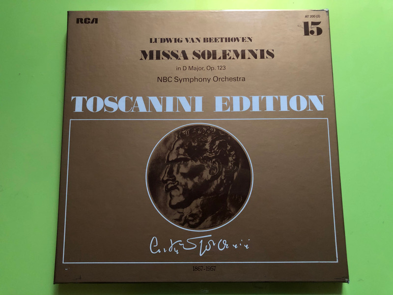 Ludwig van Beethoven: Missa Solemnis in D Major, Op. 123 / NBC Symphony Orchestra / Toscanini Edition / Arturo Toscanini / 1867-1957 / RCA 2x LP / AT 200 (2)