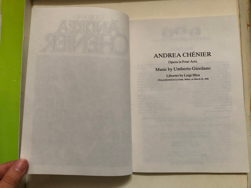Giordano: Andrea Chénier / Placido Domingo, Renata Scotto, Sherrill Milnes / James Levine, National Philharmonic Orchestra / RCA 3x LP 1984 Stereo / VLS 45767 (3)