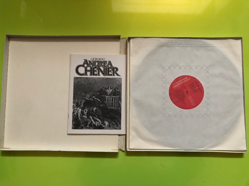Giordano: Andrea Chénier / Placido Domingo, Renata Scotto, Sherrill Milnes / James Levine, National Philharmonic Orchestra / RCA 3x LP 1984 Stereo / VLS 45767 (3)