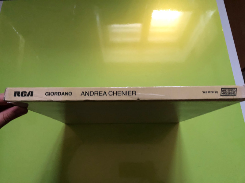 Giordano: Andrea Chénier / Placido Domingo, Renata Scotto, Sherrill Milnes / James Levine, National Philharmonic Orchestra / RCA 3x LP 1984 Stereo / VLS 45767 (3)