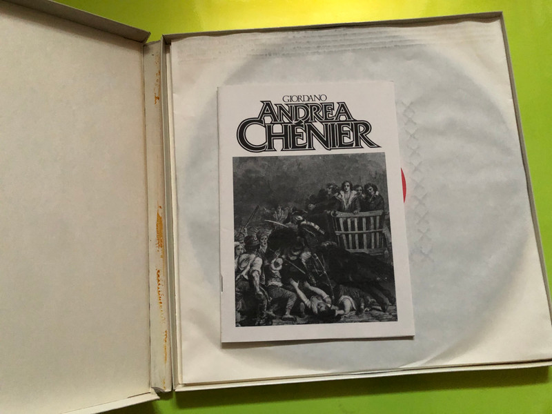 Giordano: Andrea Chénier / Placido Domingo, Renata Scotto, Sherrill Milnes / James Levine, National Philharmonic Orchestra / RCA 3x LP 1984 Stereo / VLS 45767 (3)