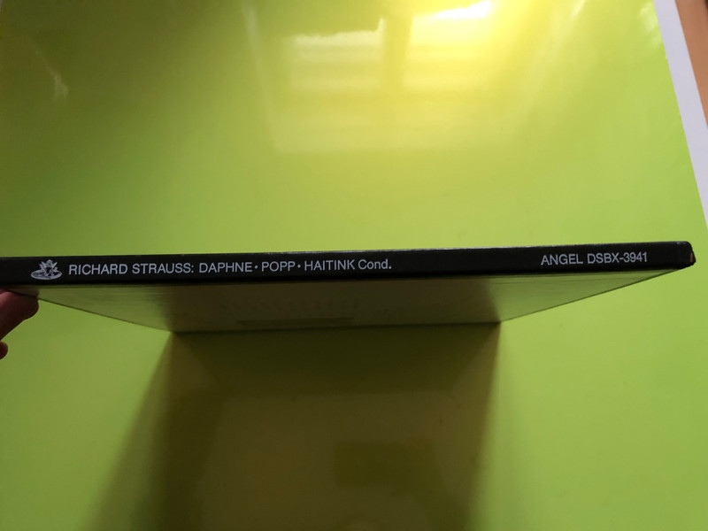 Richard Strauss: Daphne / Lucia Popp, Reiner Goldberg, Ortrun Wenkel, Peter Schreier, , Kurt Moll / Chorus & Orchestra of the Bavarian Radio, Bernard Haitink / Angel Records 2x LP 1983 Stereo / DSBX-3941