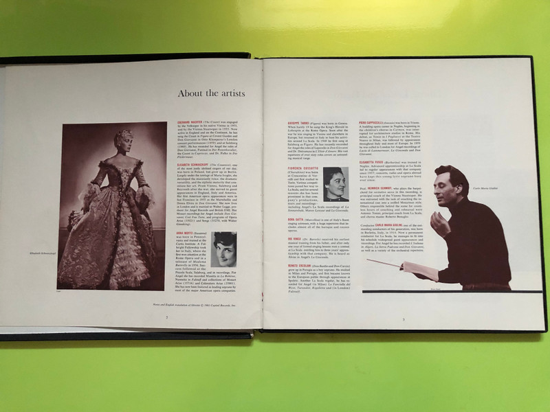 Mozart: The Marriage Of Figaro / Eberhard Wächter, Elisabeth Schwarzkopf, Fiorenza Cossotto, Giuseppe Taddei, Anna Moffo / Dora Gatta, Ivo Vinco, Renato Ercolani, Piero Cappuccilli, Elisabetta Fusco / Angel Records 4x LP Stereo / SDL-3608