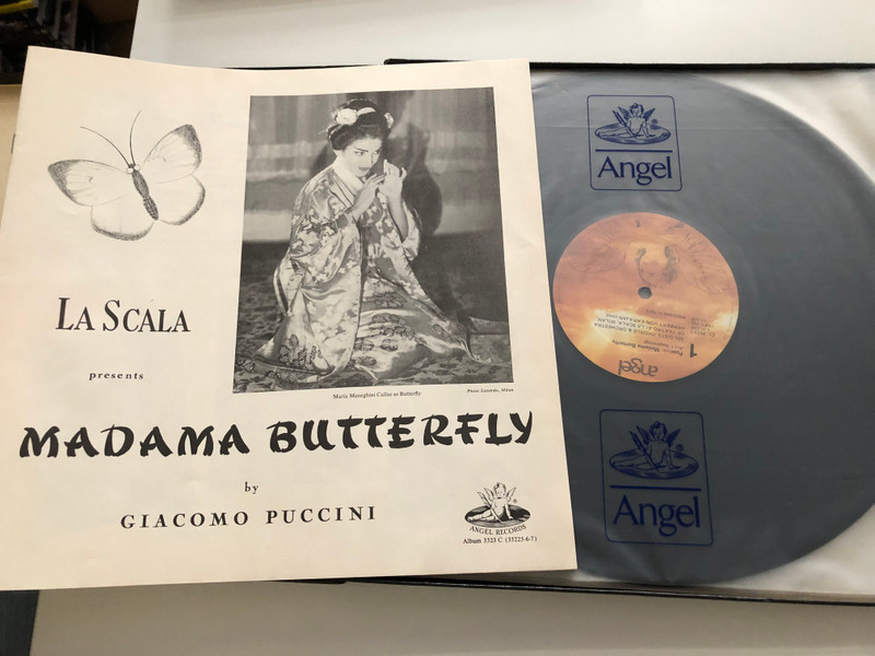 Maria Callas - Puccini - Madama Butterfly / Nicolai Gedda, Luisa Villa, Mario Borriello, La Scala Orchestra and Chorus, Von Karajan / Angel Records 3x LP / ANGEL 3523 C/L