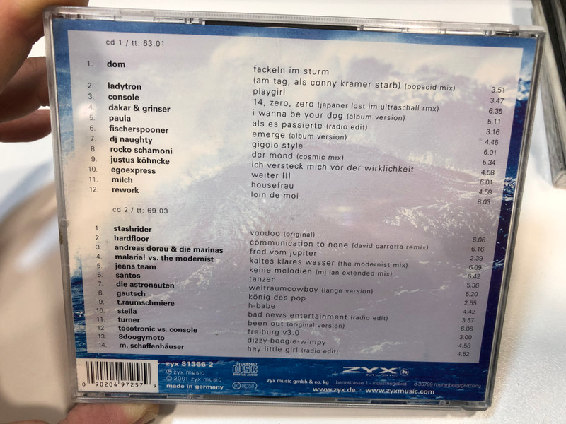 Electro Pop 3000 / Electronic stimulation / Ladytron, Paula, Andreas Dorau & Die Marinas, Turner / ZYX Music 2x Audio CD 2001 / ZYX 81366-2
