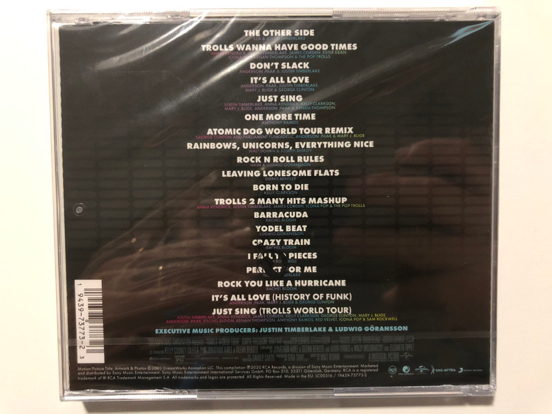 Dream Works - Trolls World Tour (Original Motion Picture Soundtrack) / The Offical Soundtrack Album Executive Music Produced by Justin Timberlake & Ludwig Goransson / RCA Audio CD 2020 / 19439-73773-2