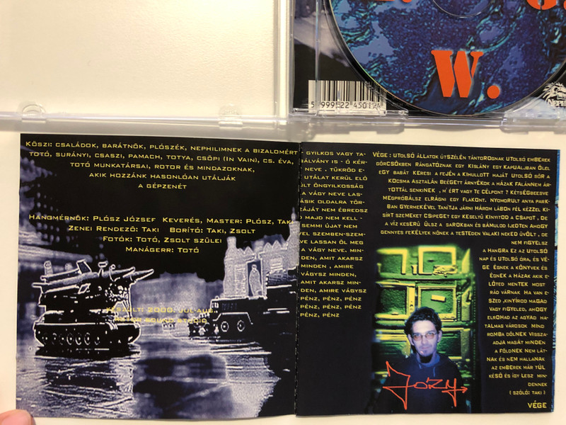 H.W.G. – Kelet Európai / Nephilim Records Audio CD 2000 / NEPCD019