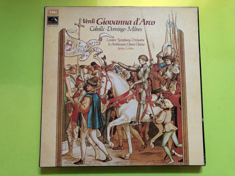Verdi: Giovanna D'Arco / Caballé, Domingo, Milnes / London Symphony Orchestra & Ambrosian Opera Chorus, James Levine / His Master's Voice 3x LP 1973 Stereo / SLS 967