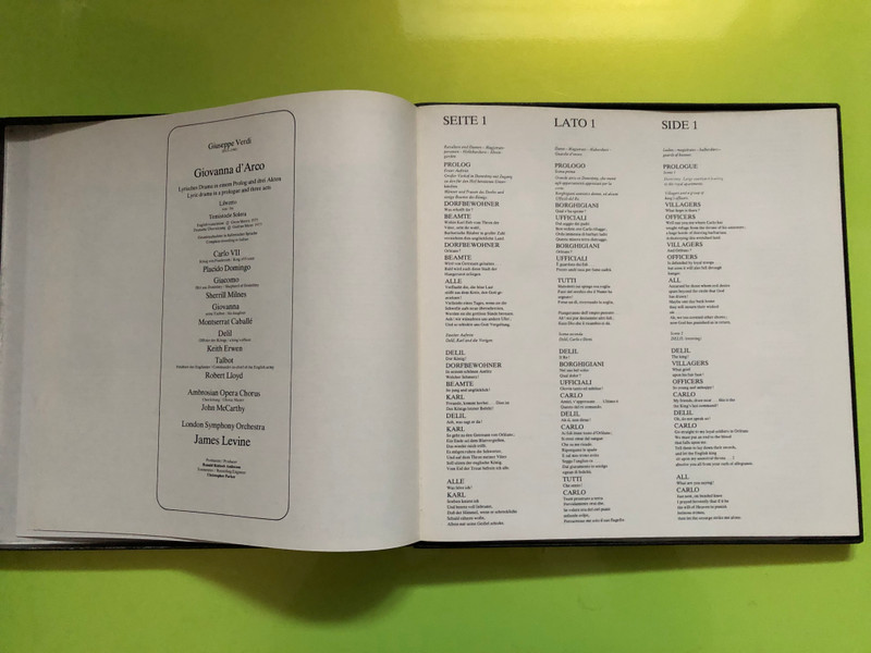 Verdi: Giovanna D'Arco / Caballé, Domingo, Milnes / London Symphony Orchestra & Ambrosian Opera Chorus, James Levine / His Master's Voice 3x LP 1973 Stereo / SLS 967