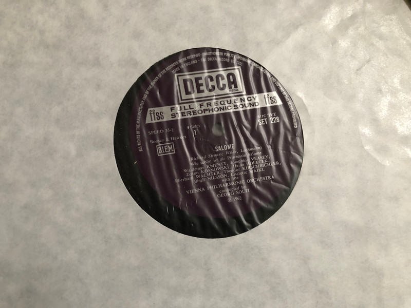 Strauss - Salome / Nilsson, Stolze, Wächter, Vienna Philharmonic, Solti / Decca 2x LP Stereo / SET 228/9