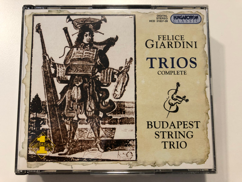 Felice Giardini: Trios Complete / Budapest String Trio / Hungaroton Classic 3x Audio CD 2000 Stereo / HCD 31837-39