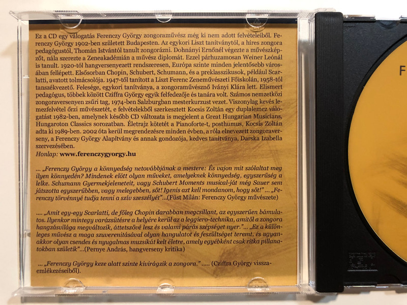 Ferenczy György (1902 - 1983) - Piano / Audio CD / CD-R 52x