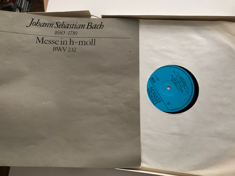 Bach – H-Moll-Messe / Lucia Popp, Carolyn Watkinson, Eberhard Büchner, Siegfried Lorenz, Theo Adam, Rundfunkchor Leipzig, Neues Bachisches Collegium Musicum zu Leipzig / ETERNA Edition / ETERNA 3x LP Stereo / 8 27 713 - 715
