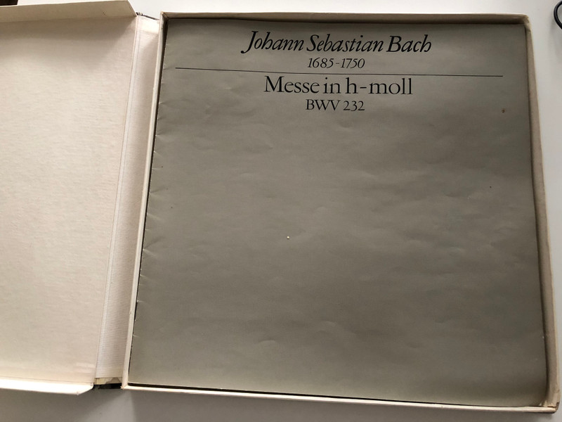 Bach – H-Moll-Messe / Lucia Popp, Carolyn Watkinson, Eberhard Büchner, Siegfried Lorenz, Theo Adam, Rundfunkchor Leipzig, Neues Bachisches Collegium Musicum zu Leipzig / ETERNA Edition / ETERNA 3x LP Stereo / 8 27 713 - 715