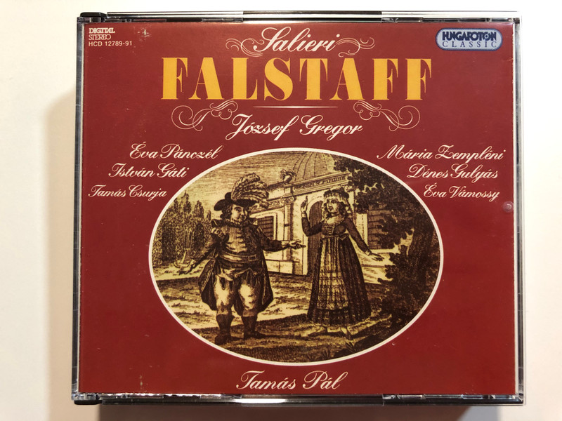 Salieri - Falstaff / József Gregor, Mária Zempléni, Dénes Gulyás, Éva Vámossy, Éva Pánczél, István Gáti, Tamás Csurja, Tamás Pál / Hungaroton 3x Audio CD 1995 Stereo / HCD 12789-91