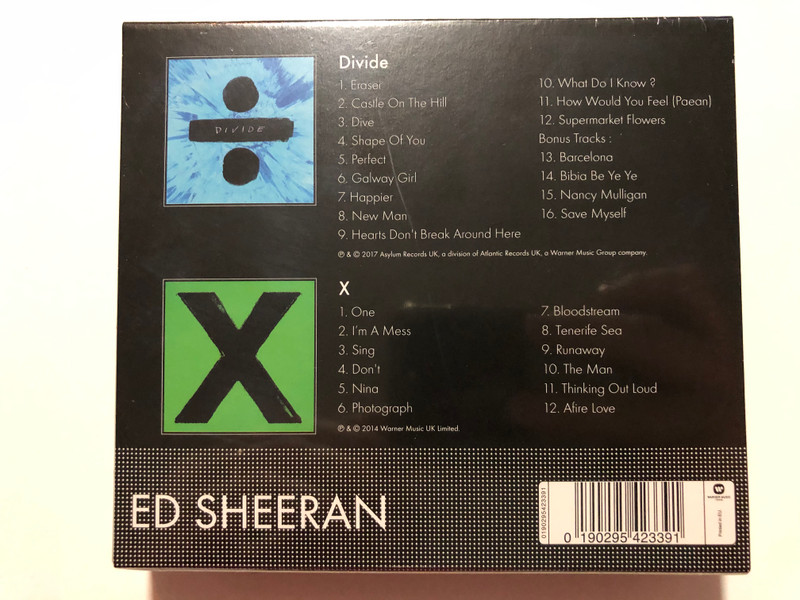 Ed Sheeran - ÷ Divide, X / 2CD Original, Limited Edition / Warner Music 2x Audio CD / 0190295423391