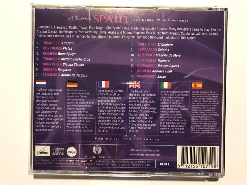 A Goast to Spain - The Global Wine Experience / Global Wines / Audio CD 2009 / GF011