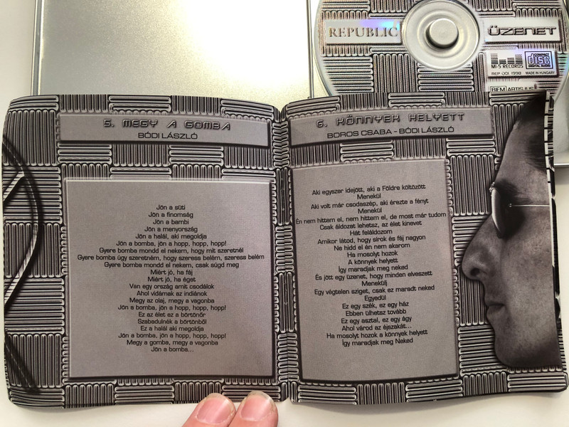 Republic – Üzenet / MI-5 Records Audio CD 1998 / REP 001