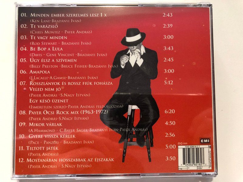 Payer András – Minden Ember Szerelmes Lesz 1x / EMI Audio CD 2000 / 5265162