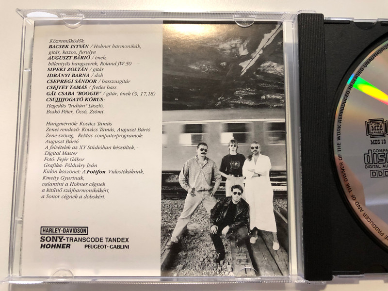 Bacsek Harmonika István, Featuring: Auguszt Bárió / John Mayall - Room To Move, Western Egyveleg, Beatles - You Can't Do That / MES Kiadó Audio CD 1993 / MES 13
