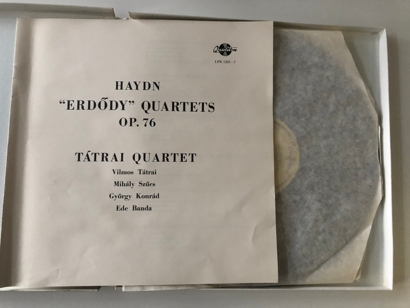 J. Haydn – 6 Erdödy Quartets Op. 76 - Tátrai Quartet / Hungaroton 3x LP / LPX 1205-7 