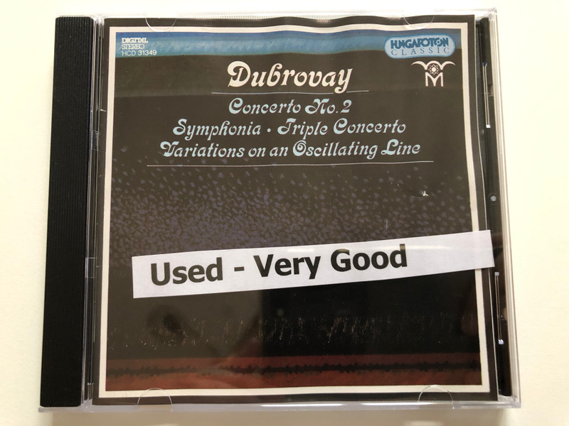 Dubrovay – Concerto No. 2, Symphonia, Triple Concerto, Variations On An Oscillating Line / Hungaroton Classic Audio CD 1994 Stereo / HCD 31349