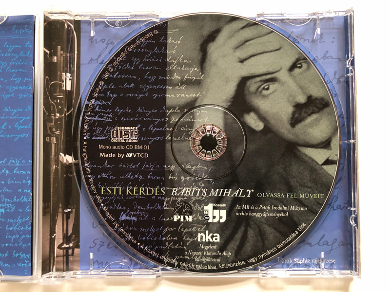 Esti Kerdes - Babits Mihály - Olvassa Fel Muveit / Petofi Irodalmi Muzeum Audio CD Mono / CD BM-01