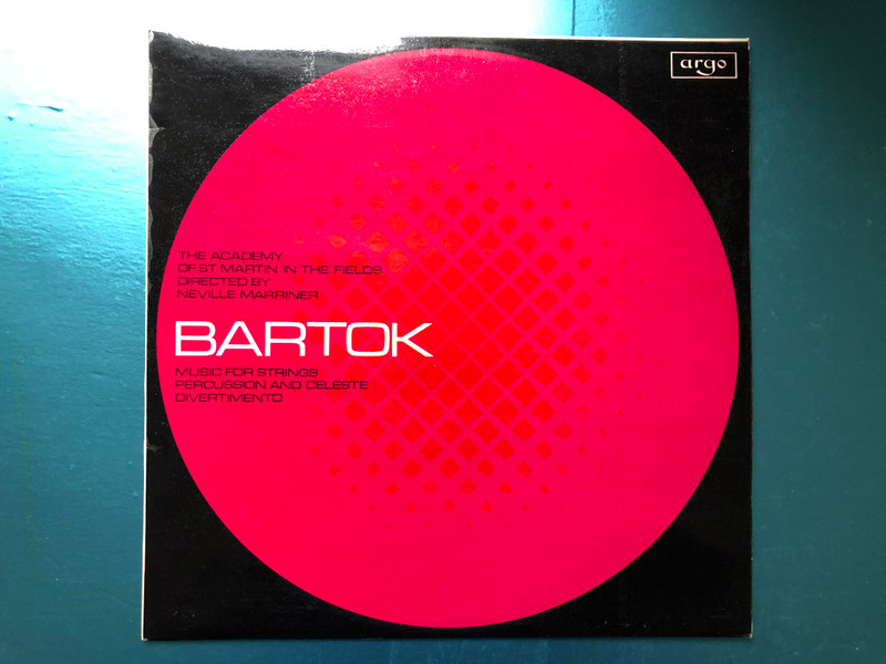 Bartok - Music For Strings Percussion And Celeste, Divertimento / The Academy Of St Martin-in-the-Fields, Directed By Neville Marriner / Argo LP 1970 Stereo / ZRG 657