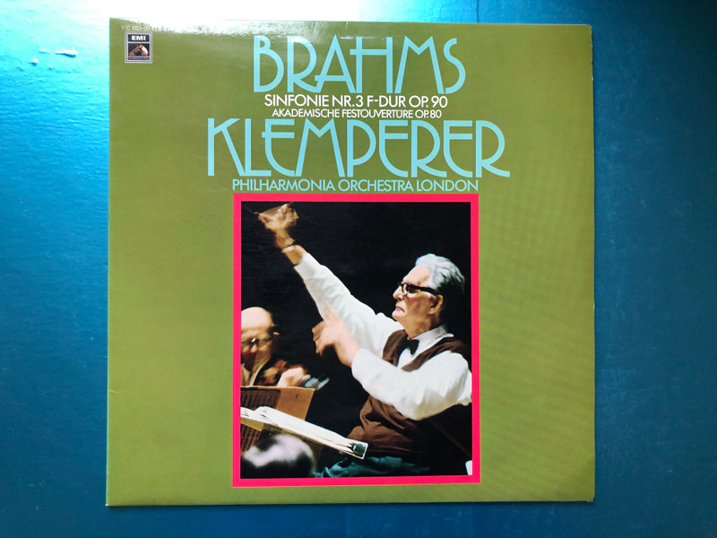 Brahms - Sinfonie Nr. 3 F-dur op. 90, Akademische Festouvertüre op. 80 / Klemperer, Philharmonia Orchestra / EMI Electrola LP 1961 Stereo / 1C 053-00 473