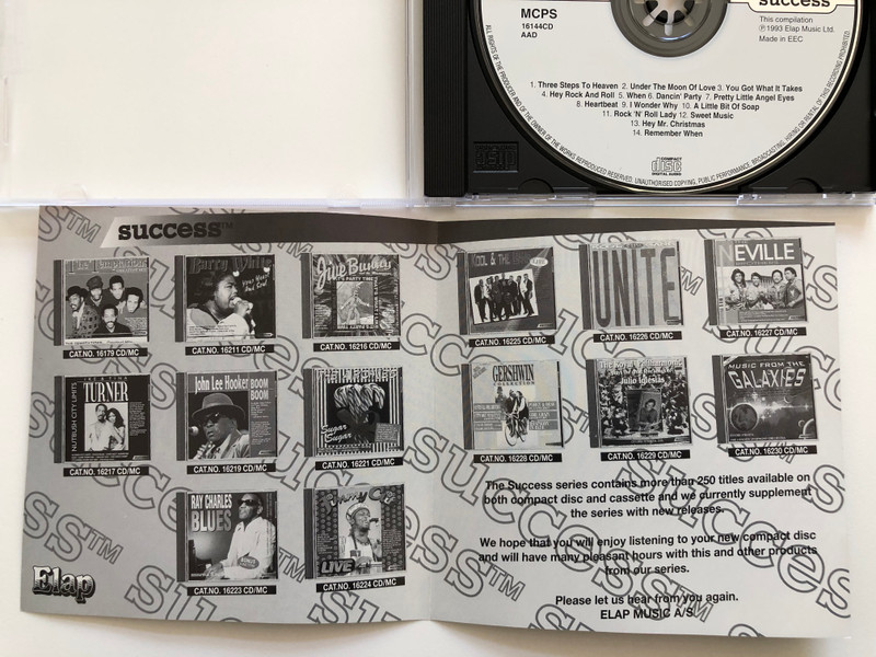 Showaddywaddy – Under The Moon Of Love / You Got What It Takes, When, A Little Bit Of Soap, Three Steps To Heaven, and many more... / Success Audio CD 1993 / 16144CD