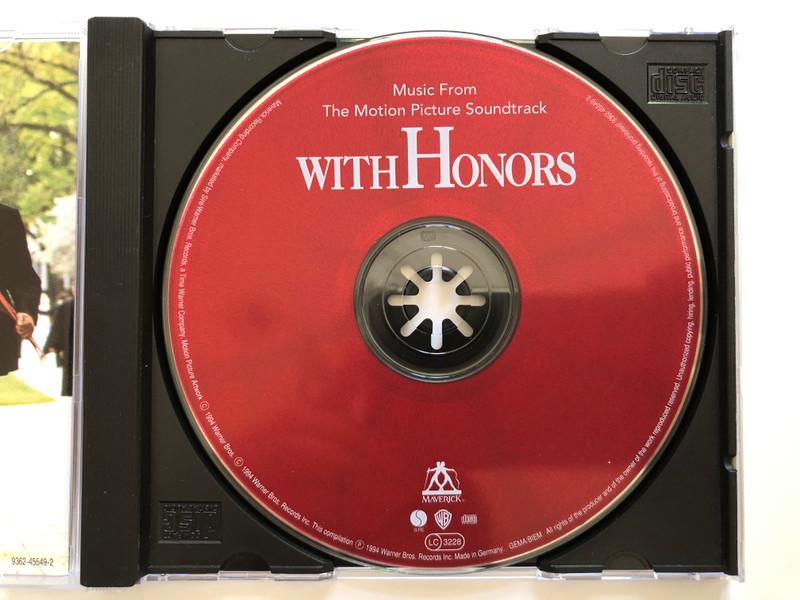 With Honors (Music From The Motion Picture Soundtrack) / Maverick Audio CD 1994 / 9362-45549-2