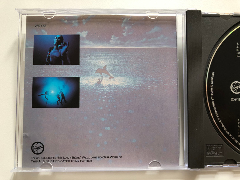 Gaumont Presente - Bande Originale Du Film De Luc Besson - Le Grand Bleu / Musique Composee Par Eric Serra / Virgin Audio CD 1988 / 259 188