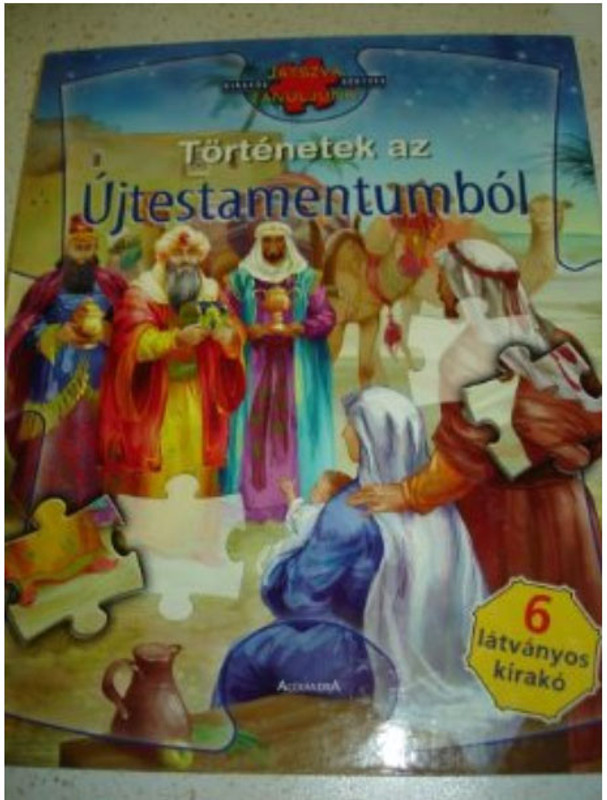 Hungarian Bible Stories from the New Testament PUZZLE Book 