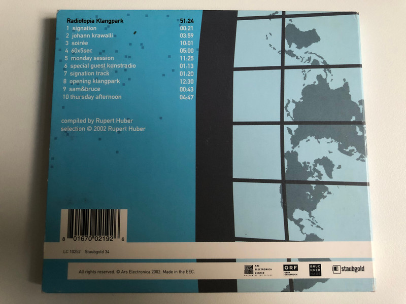Open Air Radiotopia / Ars Electronica 2002 - Klangpark / Staubgold Audio CD 2002 / Staubgold 34